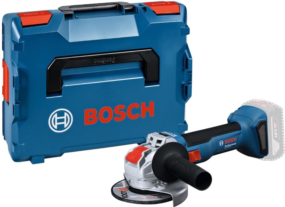 Bosch Professional GWX 18V-8 Accu haakse slijper 125mm X-Lock 18V Basic Body in L-Boxx - 06019N9101 - Afbeelding 1