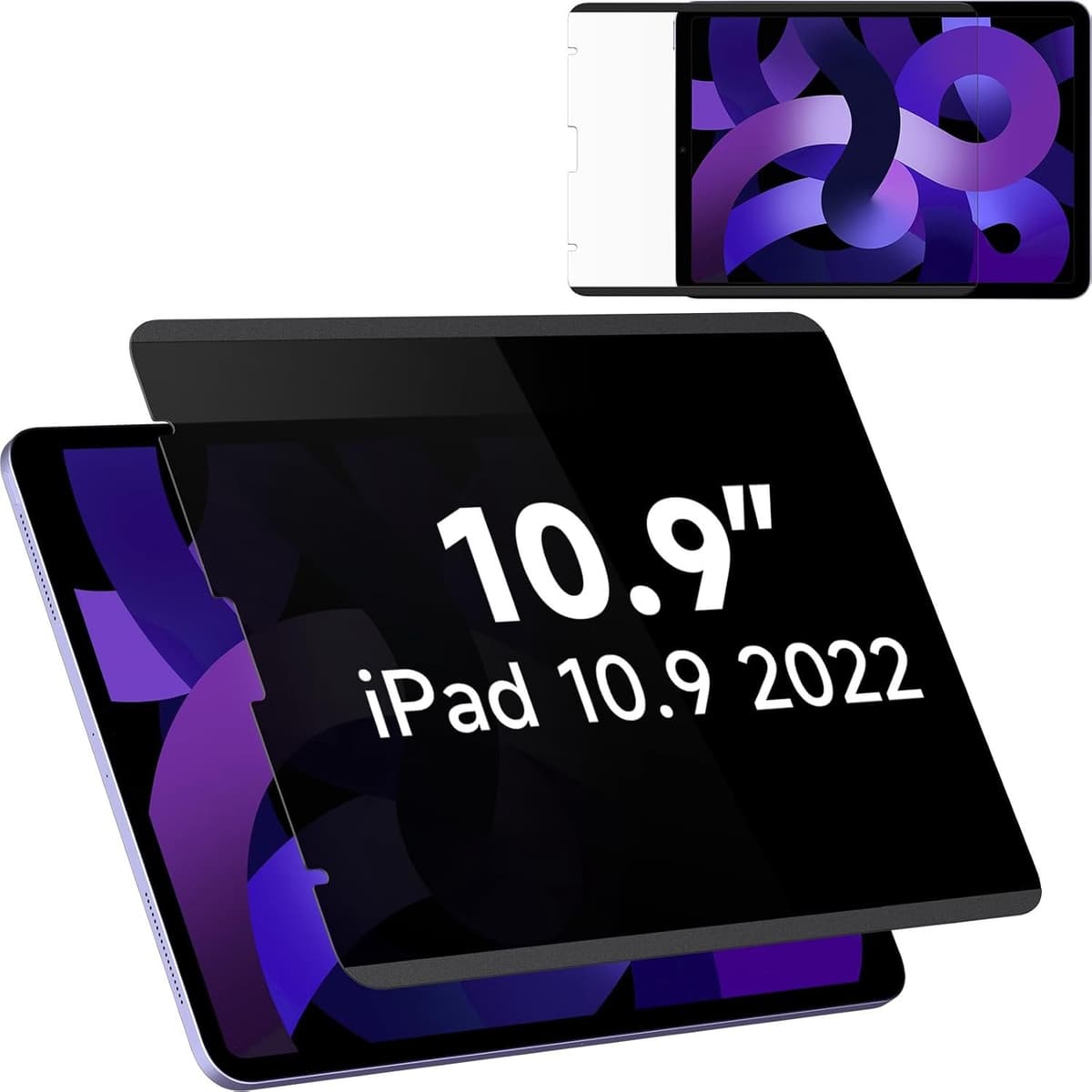 Displaybeschermfolie voor iPad 10,9 Inch 2022 - Afneembaar Privacyfilter, Anti-Spy/Spionage-Beschermfolie