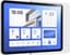 Wandhouder voor iPad 5/6 Generatie en Air 1 (9,7 inch) - Perfect Passende & Platte Slide-in Houder voor Smart Home & Dashboard - met Kabelmanagement - Wit