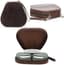 FAMILY Beschermtasje voor AirPods Max/Sony WH-1000XM4, Echt Leren Schokbestendig Hoesje Compatibel met AirPods Max/Sony WH-1000XM4 met Polsband (Koffie)