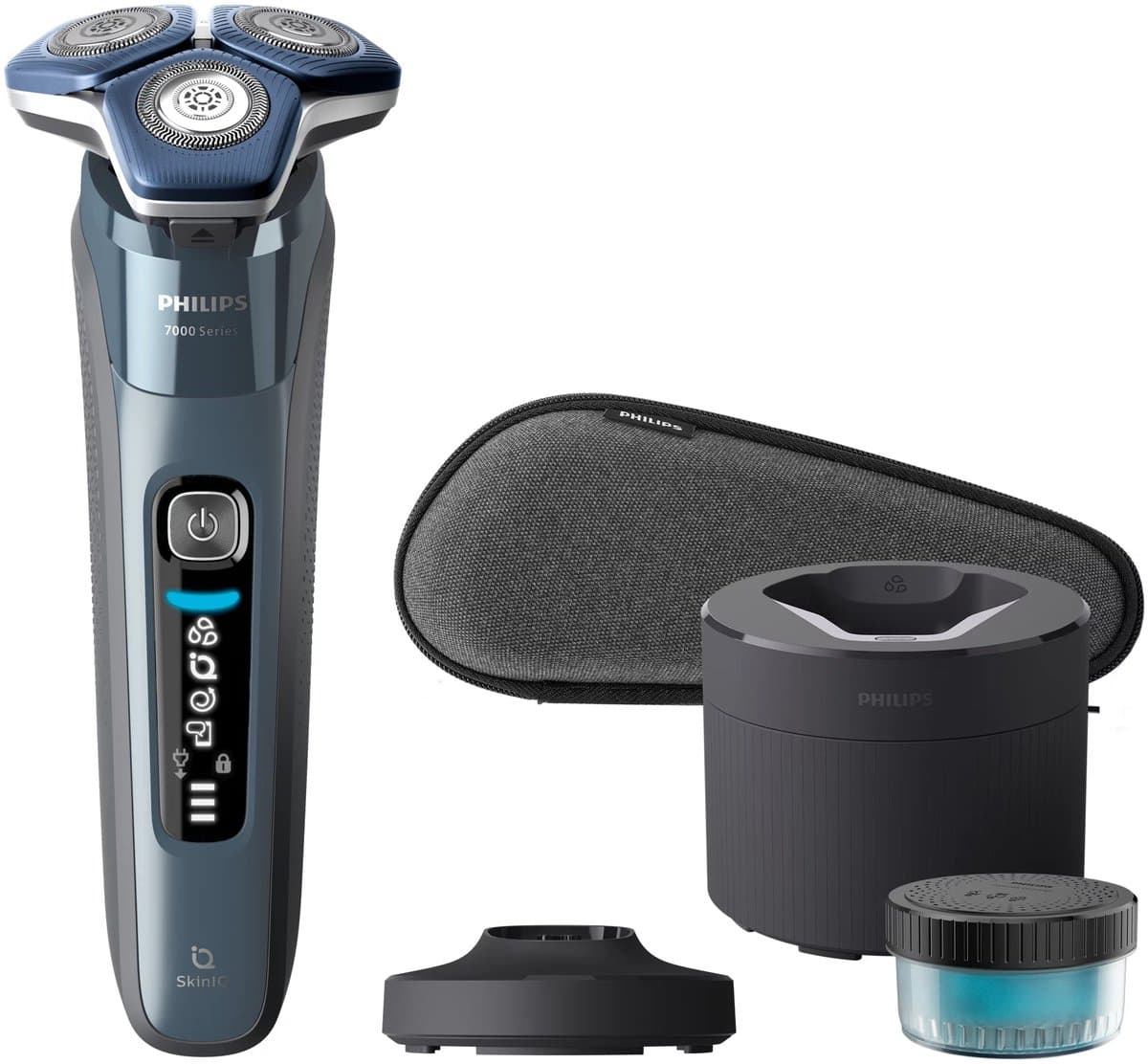 Philips series 5000 S7882/55 - Nat & Droog - Scheerapparaat voor mannen - Reinigingsstation - Blauw - Afbeelding 1