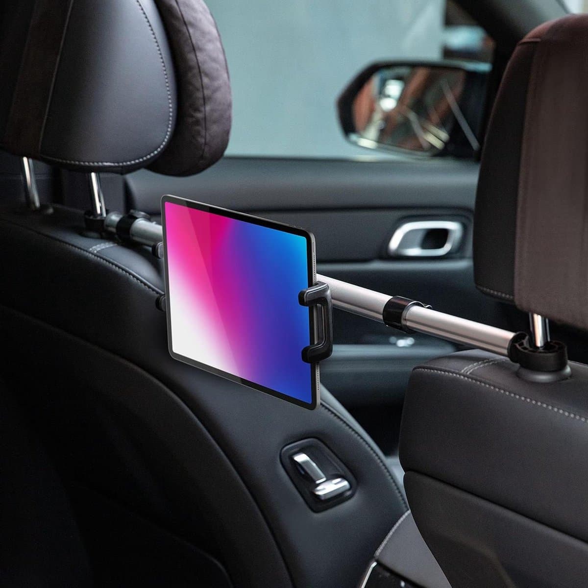 Auto Tablethouder voor 4-13 inch Tablets - Stabiel en Veilig - Geschikt voor iPad Mini, Air, iPad Pro 12.9 en 11 - Voor Mobiele Telefoon & Switch - Afbeelding 1