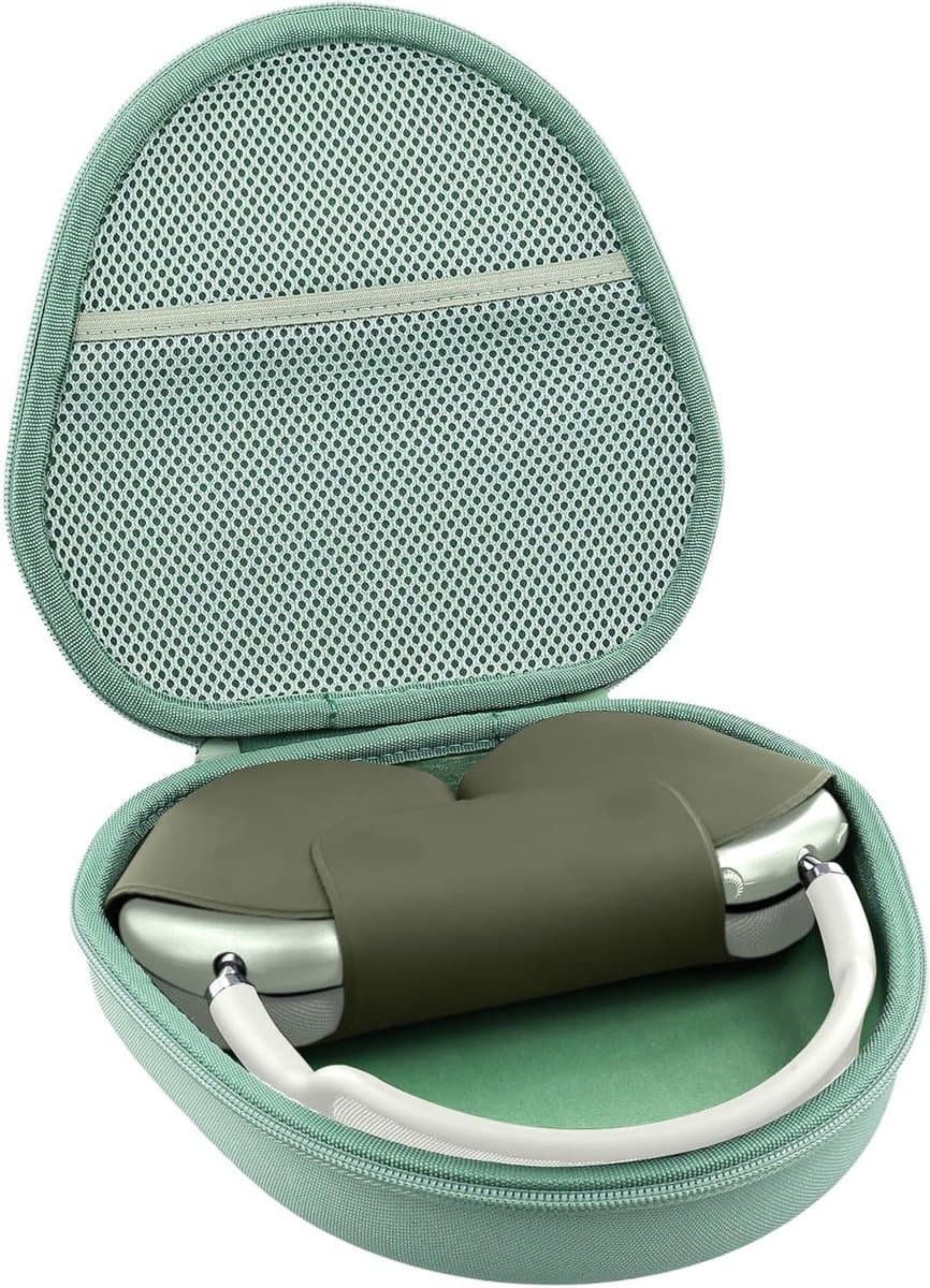 Duurzame Hard Case voor Draadloze Over-Ear Hoofdtelefoon, Geschikt voor Apple AirPods Max (Groen) - Afbeelding 1