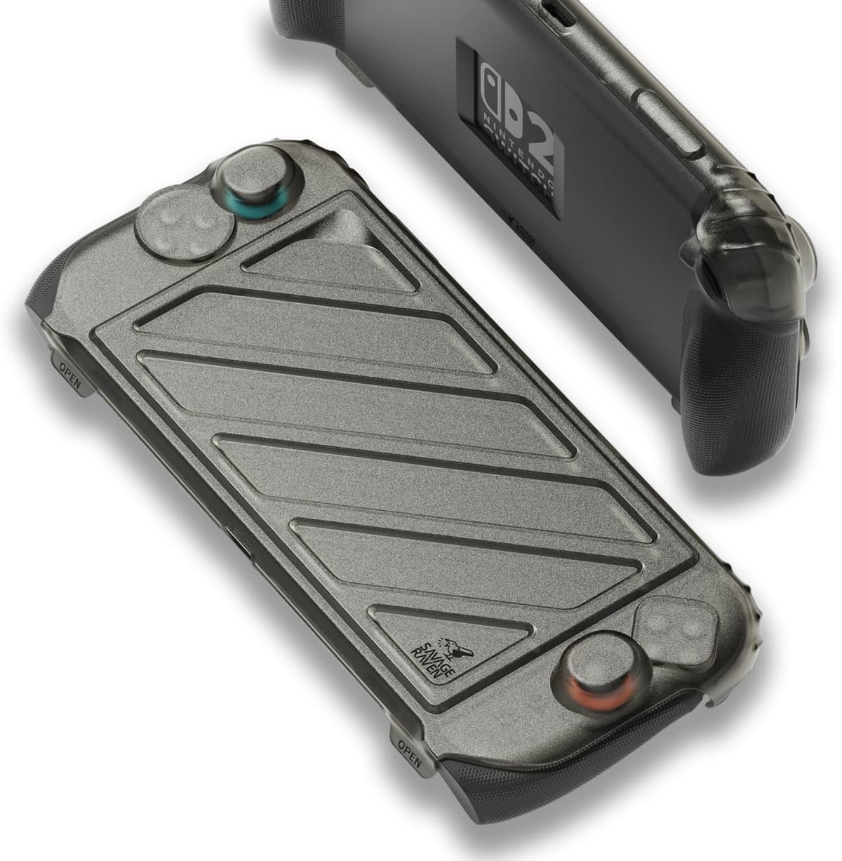Beschermhoes met Grip voor Nintendo Switch - Zwart - Afbeelding 1