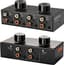 2 in 4 uit & 4 in 2 uit RCA 3,5 mm poort audio switcher, 2-weg 4-weg 4x2 RCA 1/8 stereo luidsprekers hoofdtelefoon audioschakelaar selector box