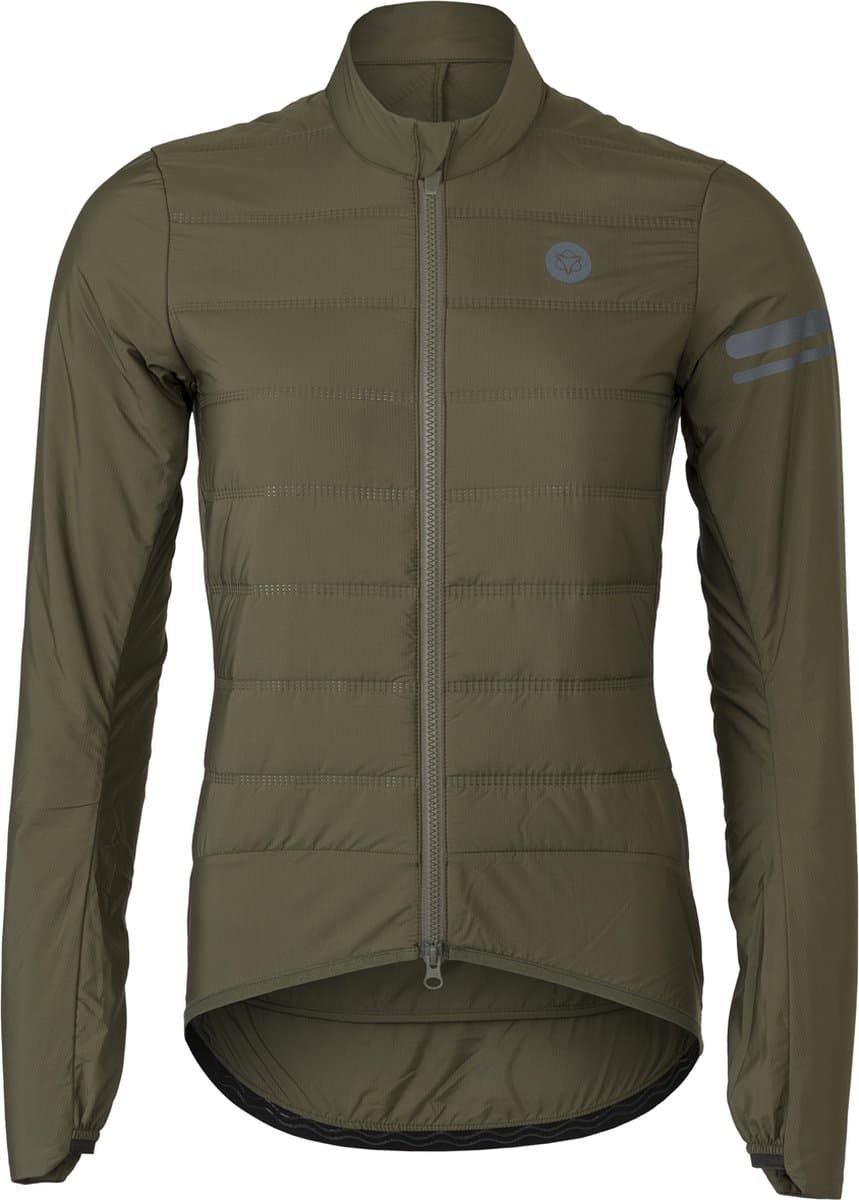 AGU Performance Padded - Winterjack Dames - Fietsjack - Grafeen Materiaal - Winddicht en Waterafstotend - DWR Finish - Ultrasonic Welded Seams - Groen - XL - Afbeelding 1