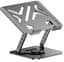 Laptopstandaard voor op het bureau met 360° draaibare voet, draagbare, opvouwbare, ergonomische verhoger compatibel met MacBook Pro/Air, verstelbare houder voor laptops van 10-17 inch, ideaal voor teamwerk en thuiswerken
