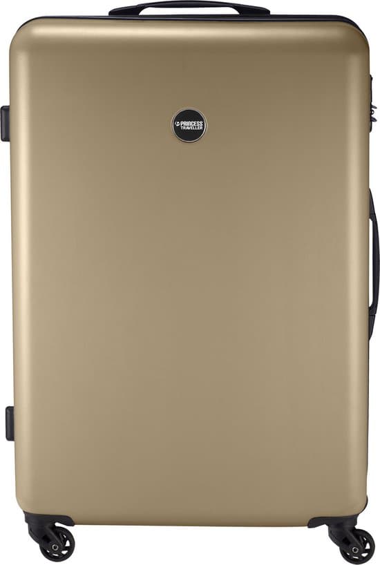 Princess Traveller PT-01 - Grote Reiskoffer - Pristine Bronze - 77x52x29cm - 98 L Koffer - Afbeelding 1