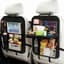 Auto-organizer voor kinderen, 2 stuks autostoelbescherming met inklapbare tafel en transparante tas voor iPad/tablet, organizer voor achterbank, waterdicht, universeel voor het opbergen van de