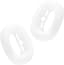 kwmobile koptelefoon oorkussen cover geschikt voor Apple AirPods Max / AirPods Max 2 case - Hoes voor hoofdtelefoon ear pads - Ear pad beschermer in mat transparant