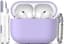 R-fun voor AirPods Pro 3 hoesje (2025), zachte siliconen beschermhoes compatibel met Apple AirPods Pro 3e generatie Generatie voor vrouwen en mannen met reinigingsset en sleutelhanger, banaanviolet