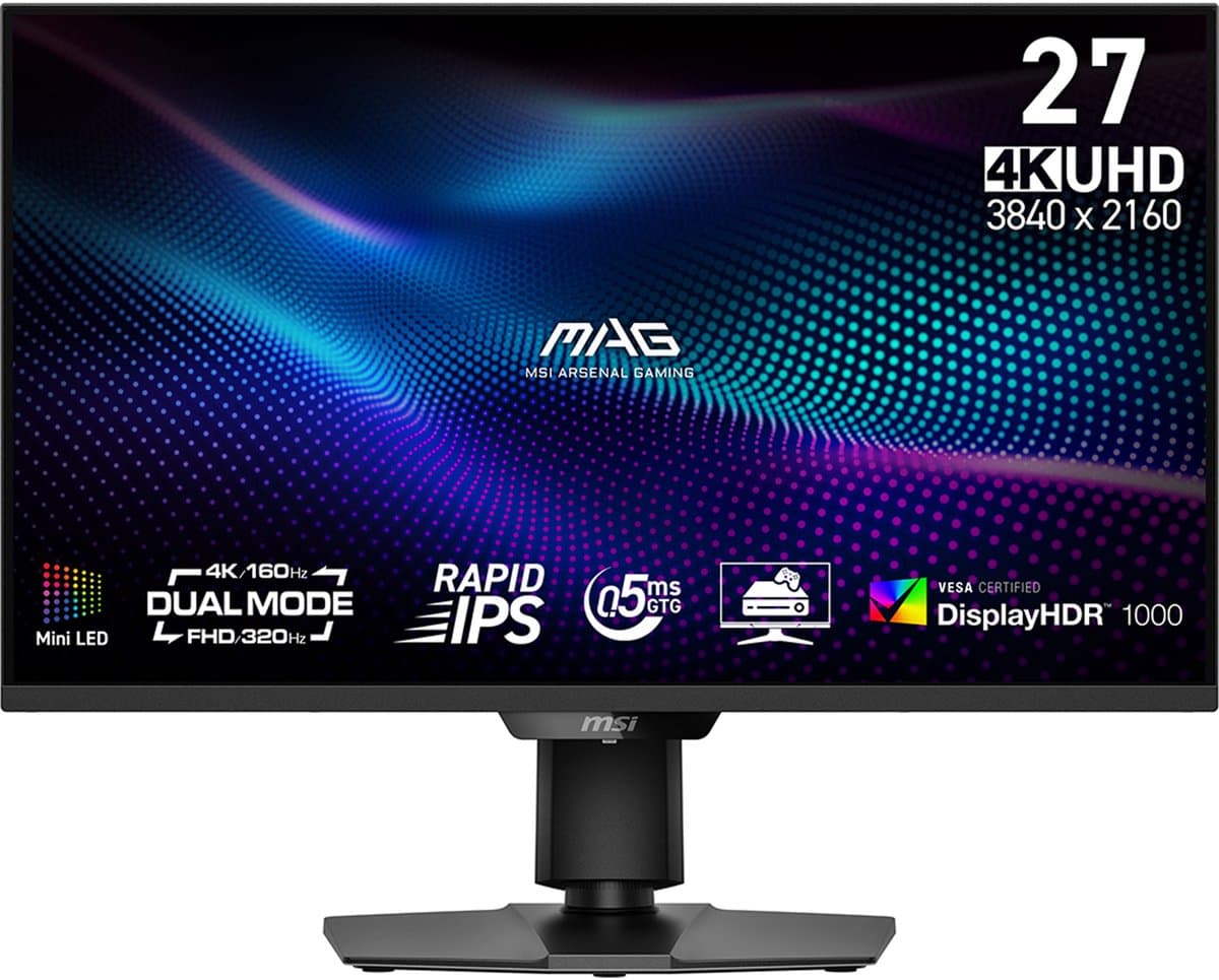 MSI MAG 274UPDF E16M computer monitor 68,6 cm (27") 3840 x 2160 Pixels 4K Ultra HD LED Zwart - Afbeelding 1
