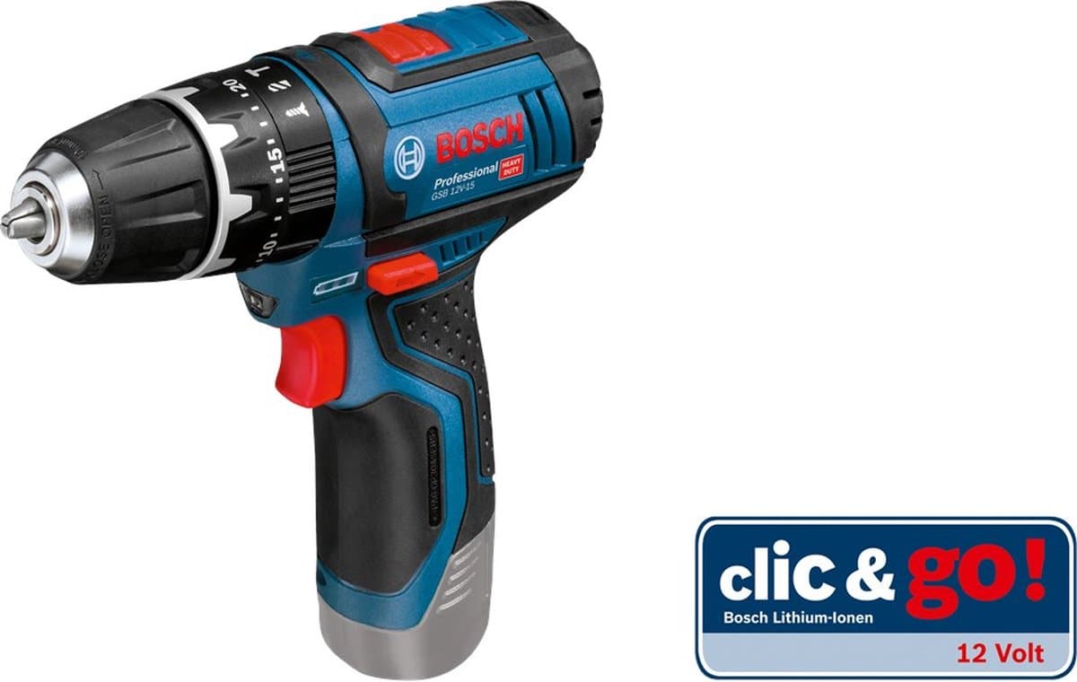 Bosch Professional GSB 12-2-LI Accu klopboormachine - 12 V - Met L-BOXX (Exclusief accu en oplader) - Afbeelding 1