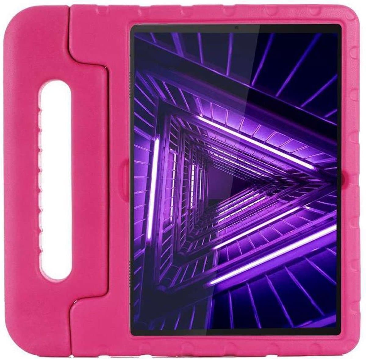 Lenovo Tab M10 Plus Kinder Tablet Hoes hoesje - Just in Case - Effen Roze - EVA-foam - Afbeelding 1