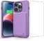 Oplaadbare Accuhoes 7200 mAh voor iPhone 14 Pro, Lila