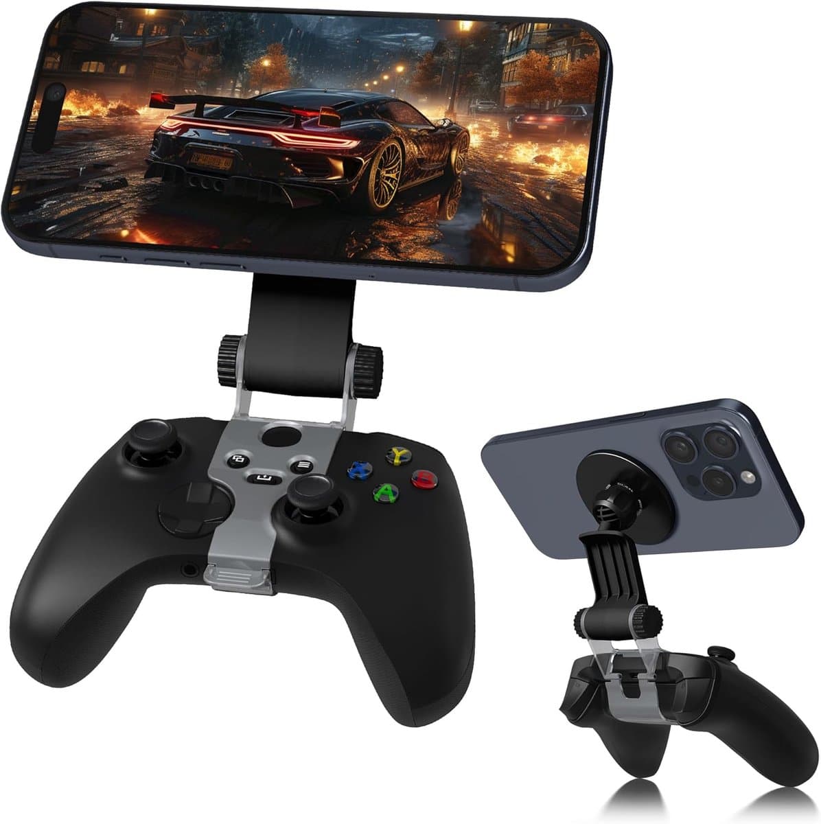 Telefoonhouder voor magnetische controller, compatibel met Xbox Series X/S | -controller, Remote Game Streaming Telefoon Accessoires - Zwart - Afbeelding 1