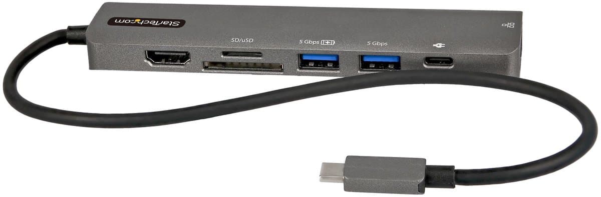 StarTech.com USB-C Multiport Adapter Hub, USB-C naar 4K 60Hz HDMI, Gigabit Ethernet en 100W Laptop Charging voor Macbook Pro / Air en Windows - Afbeelding 1