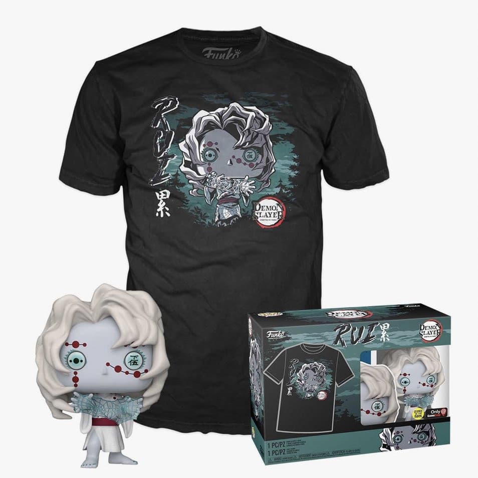 Demon Slayer Funko Pop! Tees & Vinyl - Rui (Exclusive Glow in the Dark Edition) - Afbeelding 1