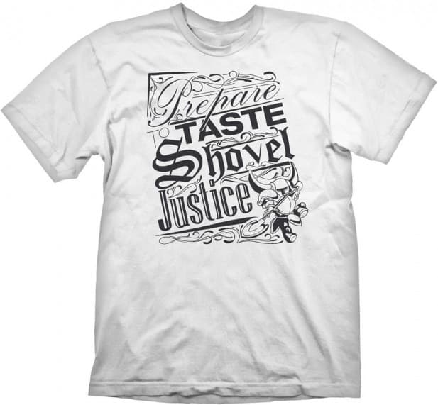 Shovel Knight T-Shirt Shovel Justice WhiteShovel Knight T-Shirt Shovel Justice White - Afbeelding 1