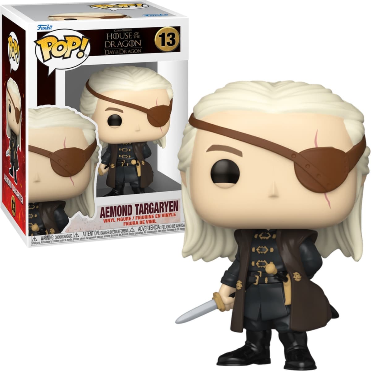 House of the Dragon Season 2 Funko Pop Vinyl: Aemond Targaryen - Afbeelding 1