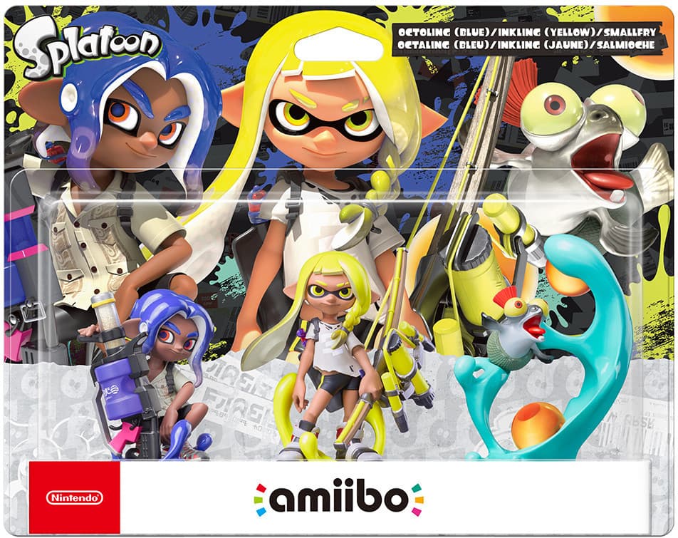 Amiibo Splatoon 3-Pack (Octoling Blue/Inkling Yellow/Smallfry) - Afbeelding 1