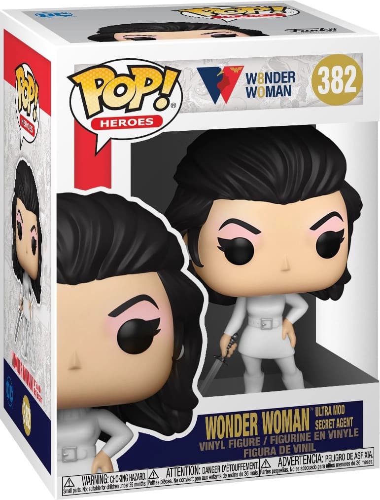 DC Wonder Woman 80th Anniversary Funko Pop Vinyl - Ultra Mod Secret Agent Wonder Woman - Afbeelding 1