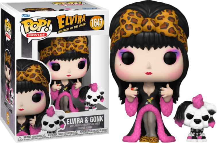 Elvira: Mistress of the Dark Funko Pop Vinyl: Elvira & Gonk - Afbeelding 1