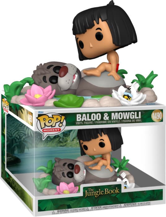 Disney The Jungle Book Funko Pop Vinyl: Baloo & Mowgli - Afbeelding 1