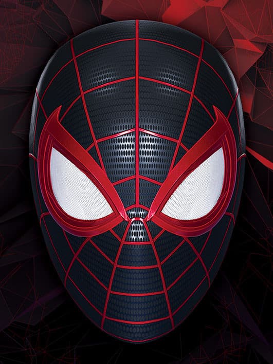 Spider-Man Miles Morales Canvas - The Mask of a Hero (40x30cm) - Afbeelding 1