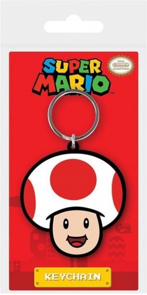 Super Mario - Toad Rubber Keychain - Afbeelding 1