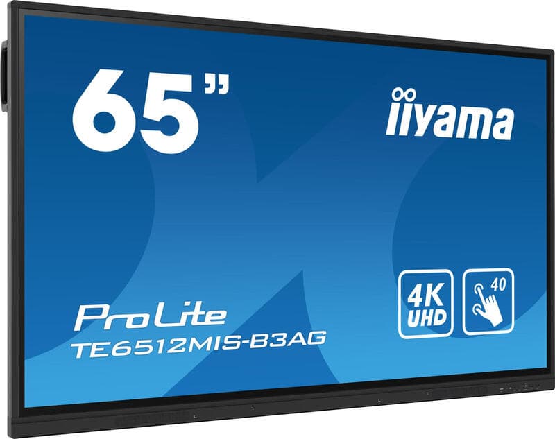 iiyama TE6512MIS-B3AG beeldscherm kiosksysteem 165,1 cm (65") LCD wifi 400 cd/m² 4K Ultra HD Zwart Touchscreen Android 11 24/7 - Afbeelding 1