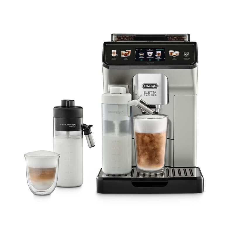 DE‘LONGHI Eletta Explore ECAM450.65 volautomatische koffiemachine zilver - LatteCrema-systeem, 13 dranken - Afbeelding 1