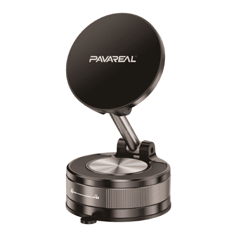 PAVAREAL T13 360° draaibare magnetische standaard met zuignap - zwart - Afbeelding 1