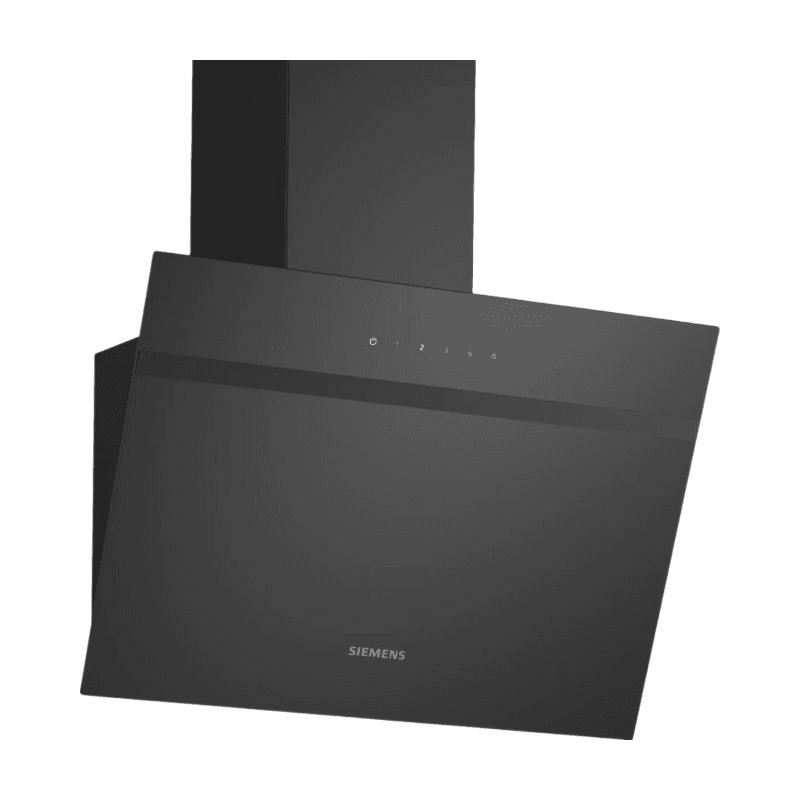 Siemens LC65KDK60 iQ100 recirculatie-wandafzuigkap, 60 cm, glas, zwart - Afbeelding 1