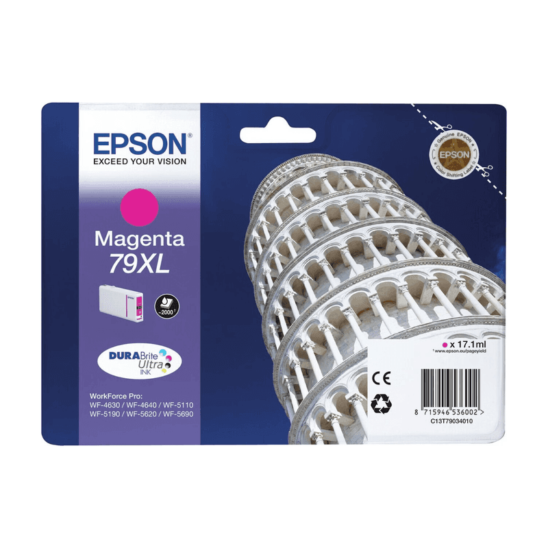 Epson Tower of Pisa magenta 79XL DURABrite Ultra inkt, enkelverpakking - Afbeelding 1