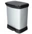 Curver Decobin afvalemmer - 30 liter - metallic - premium opbergoplossing, duurzaam kunststof, moderne huisorganisatie