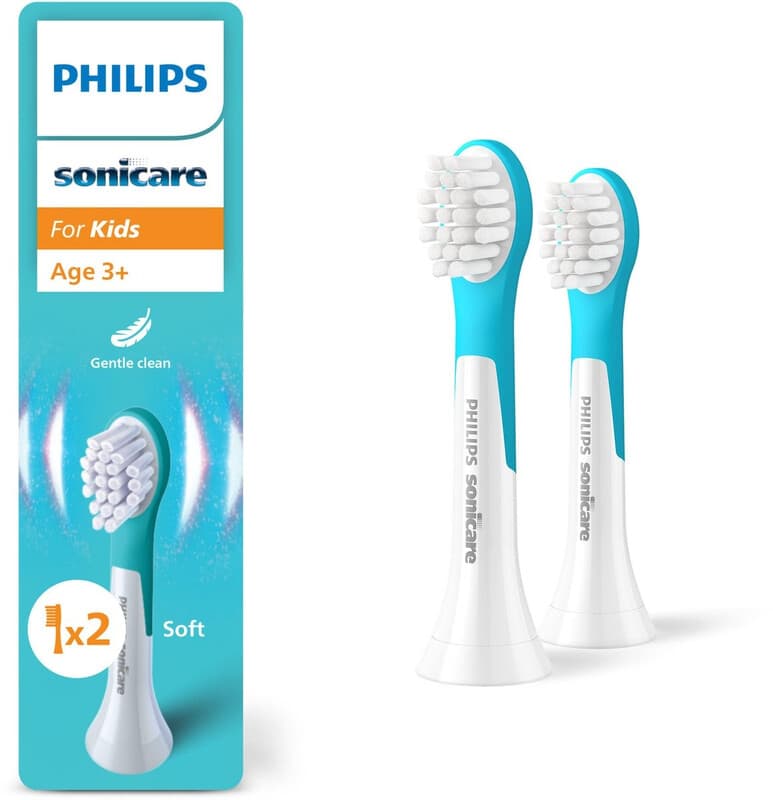 Philips Sonicare HX6032/90 Kinder Elektrische Tandenborstelkoppen - Compatibel met Sonicare for Kids - 2-Pack - Afbeelding 1
