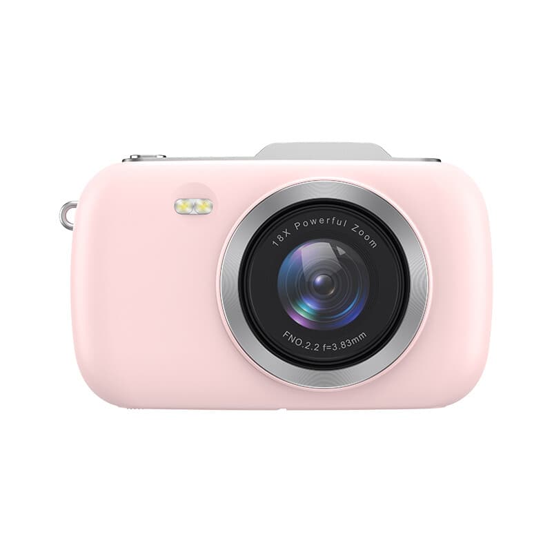 Komery G7-A 4K Digitale Camera, 80MP UHD Draagbare Vlogcamera, Betaalbare 18X Zoom Reis Point-and-Shoot Camera, Fotocamera voor Beginners en Tieners - Roze - Afbeelding 1