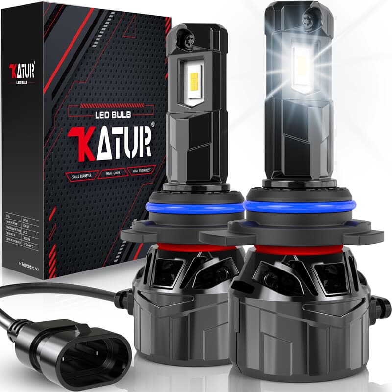 Katur HIR2 LED-lamp 120 W 30000LM, 6000K Xenon Wit Plug and Play 1:1 Mini Formaat Hoogrendement Koelsysteem 9012 Koplampen, Set van 2 - Afbeelding 1
